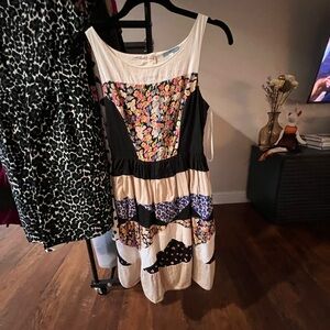 Floral Patchwork Midi Dress